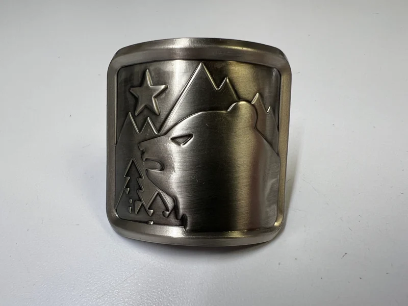 BRASS LARGE HEADTUBE BADGE