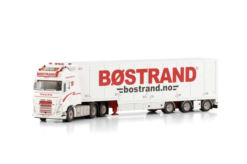 Volvo FH5 Globetrotter XL 6x2 Tag Axle Box Trailer 3 Assi "Bostrand" 1:50