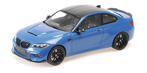 BMW M2 CS (F87) Coupé 2020 Blue Metallic / Carbon 1:18
