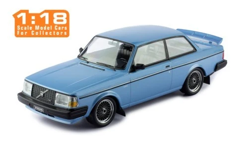 Volvo 240 Turbo Custom 1986 Light Blue Black 1:18