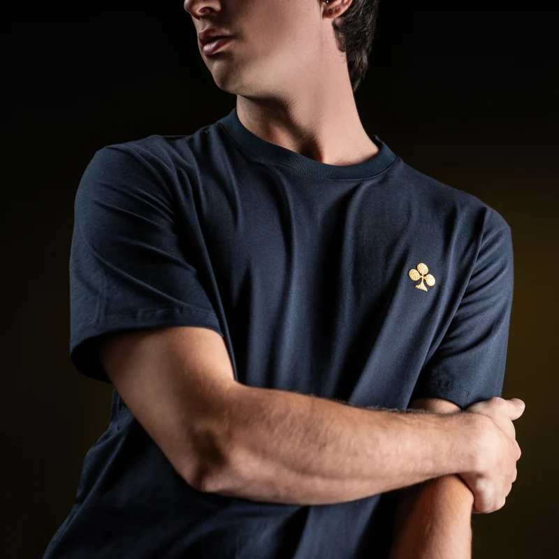 Navy Blue Cotton T-shirt