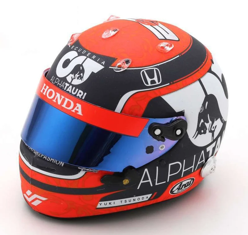 Yuki Tsunoda Casco Bell Helmet F1 2021 Alpha Tauri Team 1:5