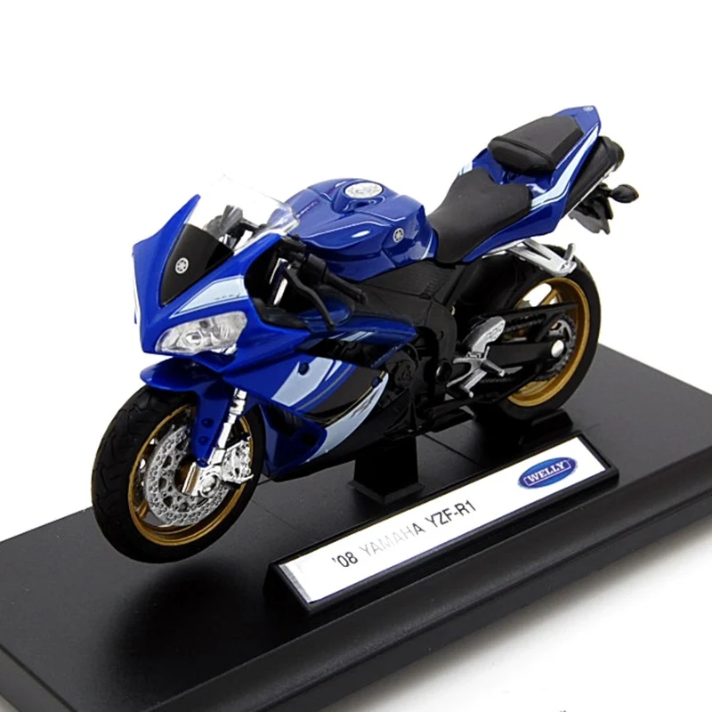 Yamaha YZF-R1 2008 blue 1:18