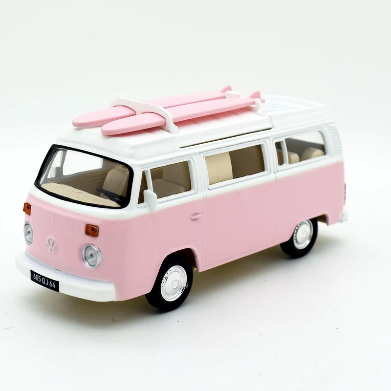 Volkswagen T2 Combi 1975 With Surf Pink 1:43