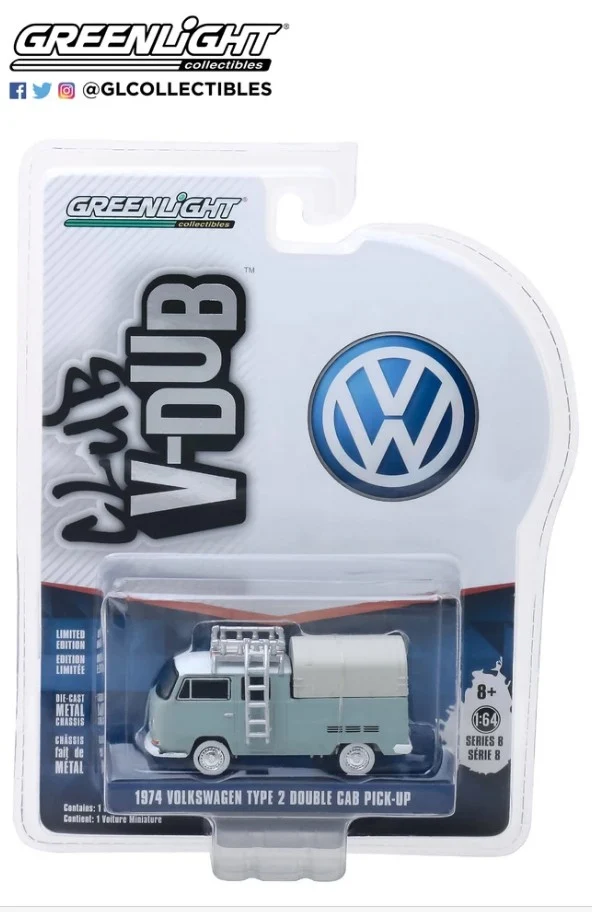 Volkswagen T2 1974 Double Cab Pick Up "Club Vee-Dub series 8" 1:64