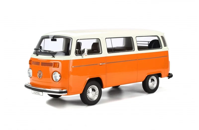 Volkswagen Kombi T2 arancio-bianco 1:12