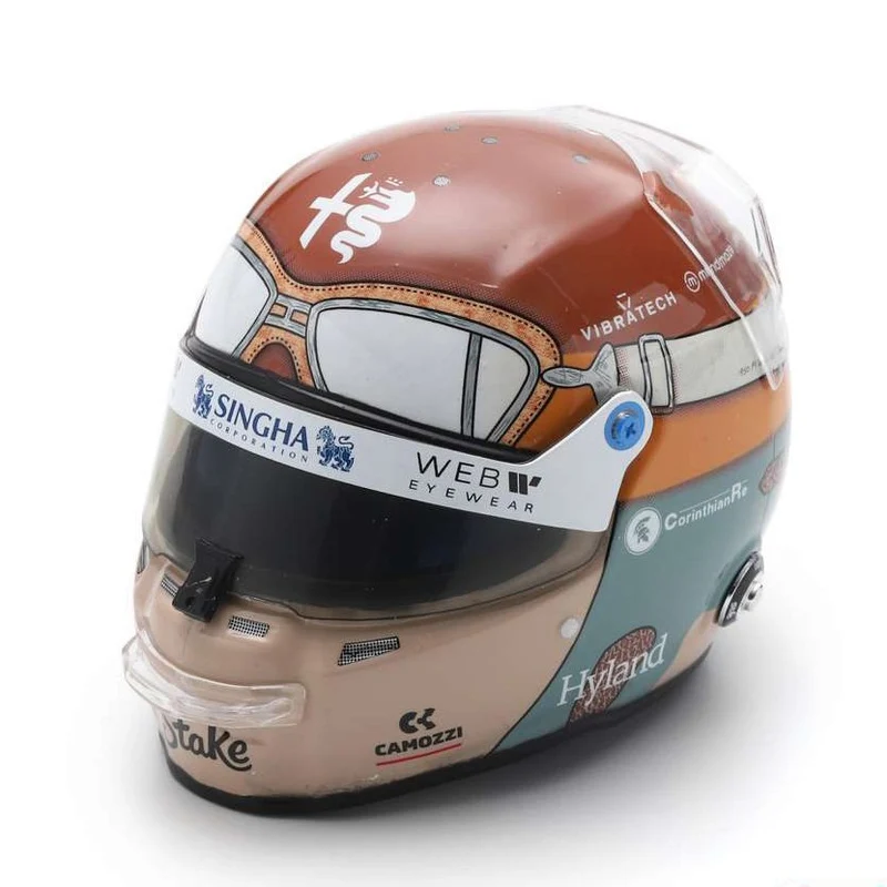 Valtteri Bottas Casco Bell Helmet F1 2023 10th Italian GP Monza 2023 Alfa Romeo Racing Team 1:5