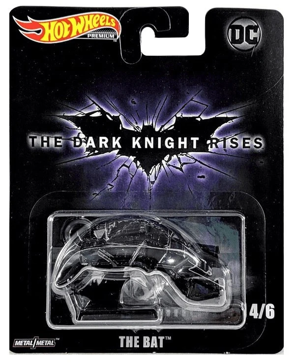 The Bat "The Dark Night Rises" 2008 "Batman Real Riders" 4/6 Hotwheels 1:64