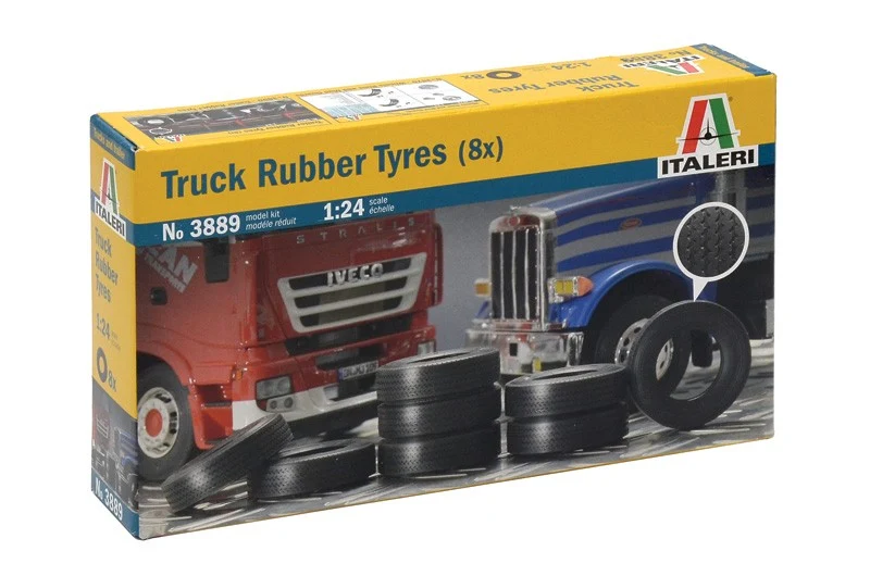 Truck Rubber Tyres Kit 1:24