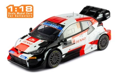 Toyota Yaris GR Rally1 Rallye Monte Carlo 2023 Ogier/Landals 1:18