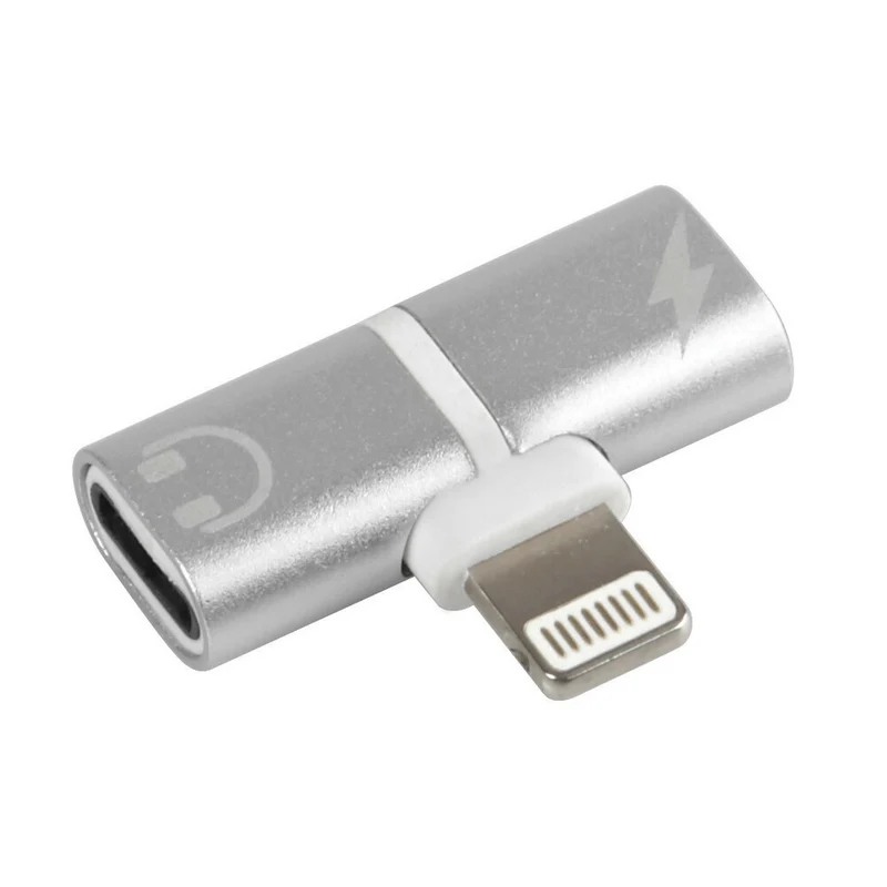 Splitter adattatore per collegare cavo ricarica e auricolari Apple I-phone