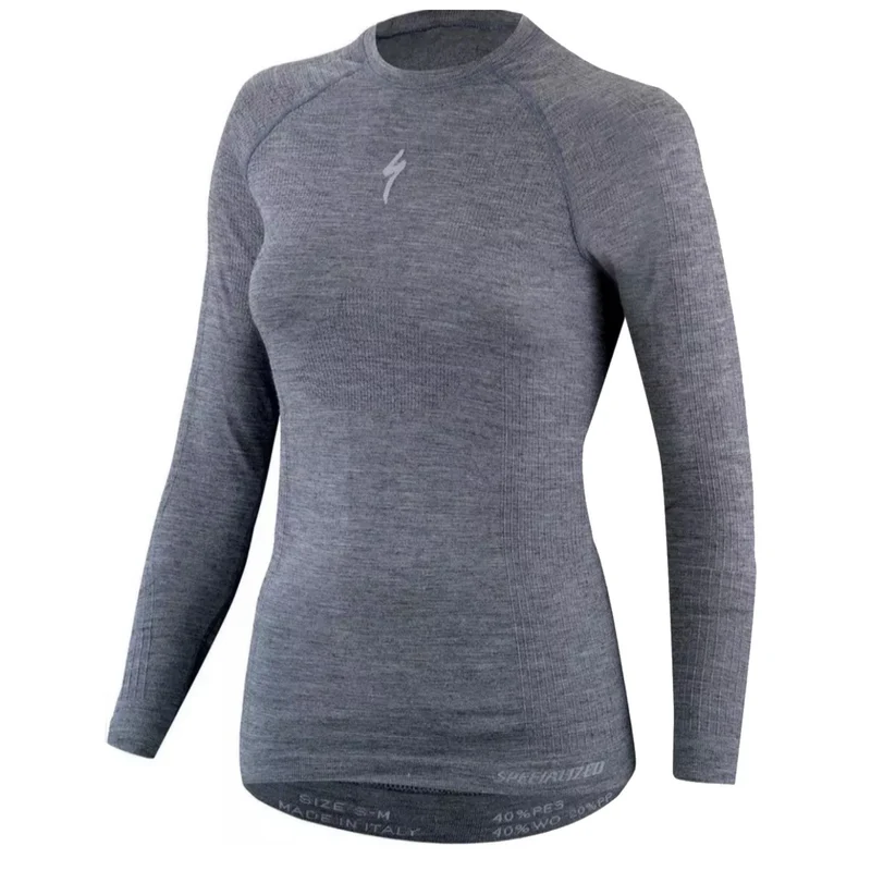 Maglia Intima Invernale Donna Manica Lunga Seamless Merino