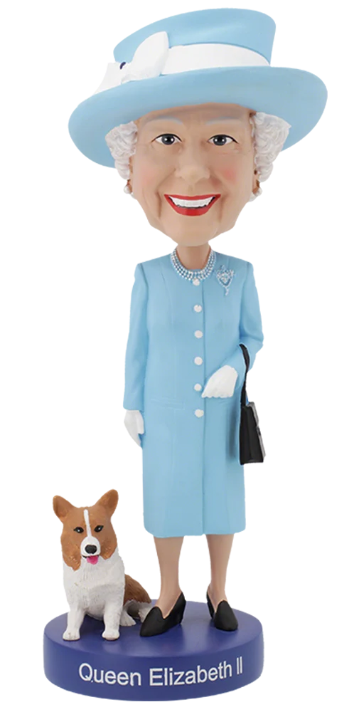 Queen Elizabeth II Regina Elisabetta Bobblehead testa oscillante