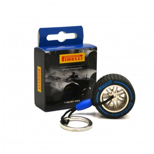 Portachiavi Pirelli P ZERO Pneumatico F1 2022 Blu Full Wet