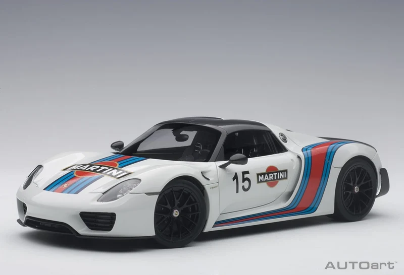 Porsche 918 Spyder 2010 Martini Livery 1:18