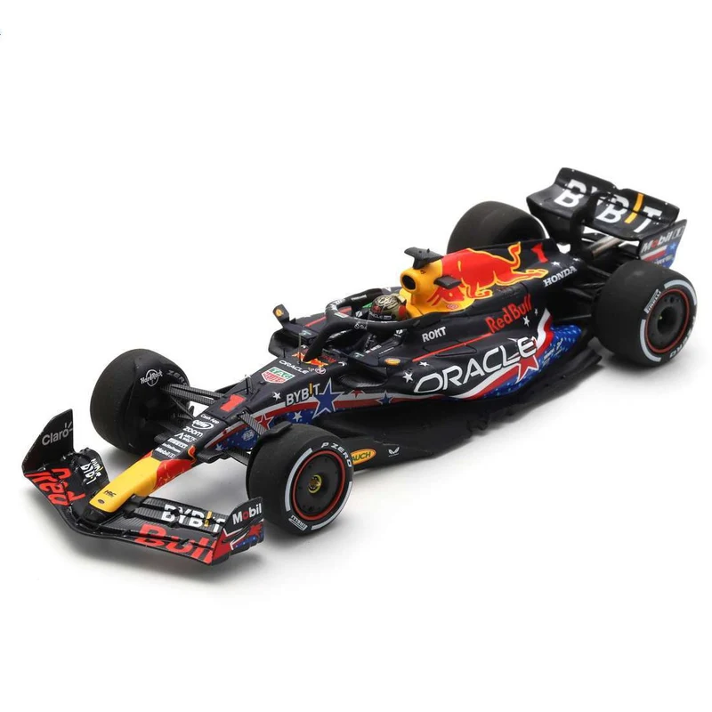 Red Bull Racing RB19 F1 2023 Oracle Red Bull Racing RB19 Winner USA GP 2023 Max Verstappen 1:43