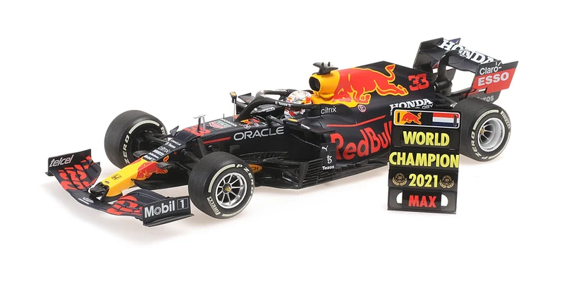 Red Bull Racing Honda RB16B 2021 Max Verstappen Winner Abu Dhabi Gp F1 World Champion 1:18