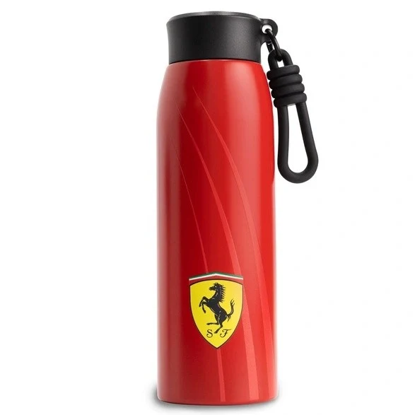 Scuderia Ferrari Borraccia Water Bottle Red con Logo 600ml