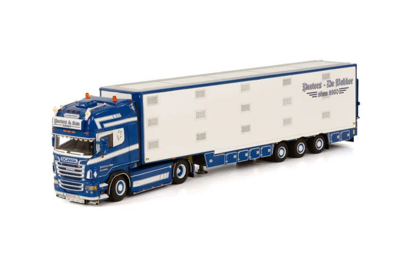 Scania R Streamline Topline 4x2 Live Stock Trailer Iso Term "Peeters De Bakker" 1:50