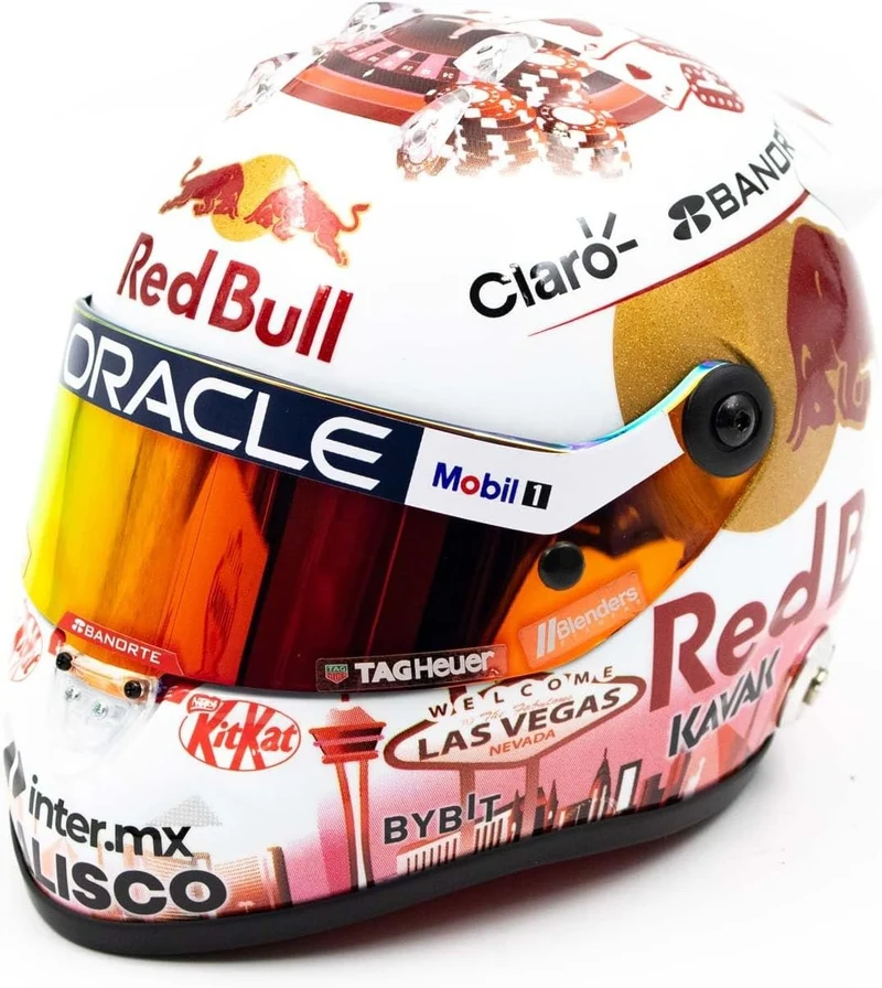 Sergio Perez Casco Schuberth Las Vegas USA GP 2023 Red Bull Racing Oracle 1:2
