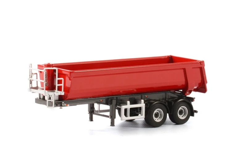 Semirimorchio vasca ribaltabile 2 assi - Halfpipe Tipper Trailer Red 1:50