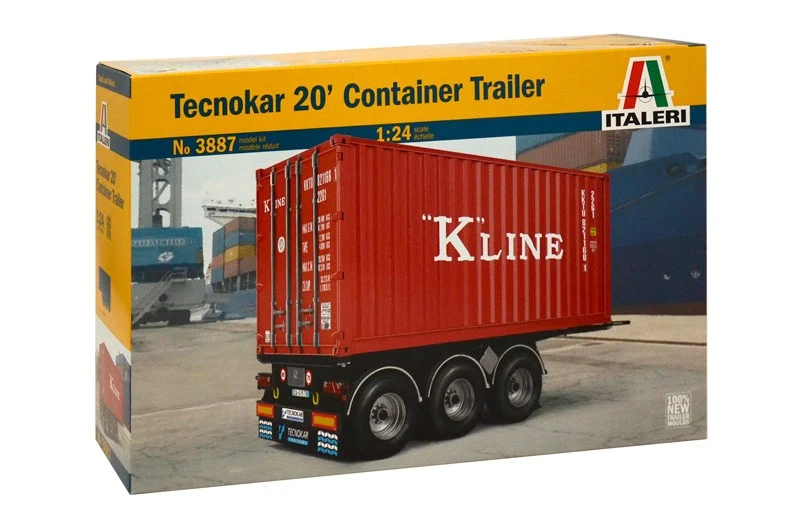 Semirimorchio Tecnokar 20 Container Trailer Kit 1:24