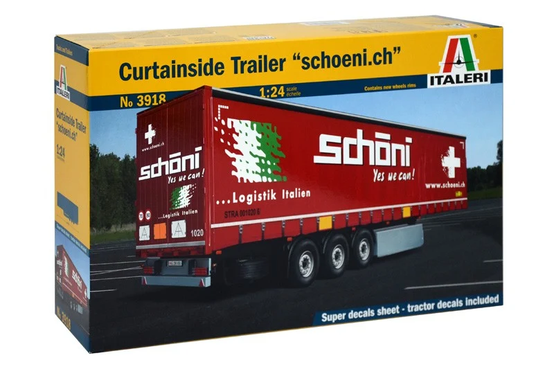 Semirimorchio Curtainside Trailer "Schoeni.ch" Kit 1:24