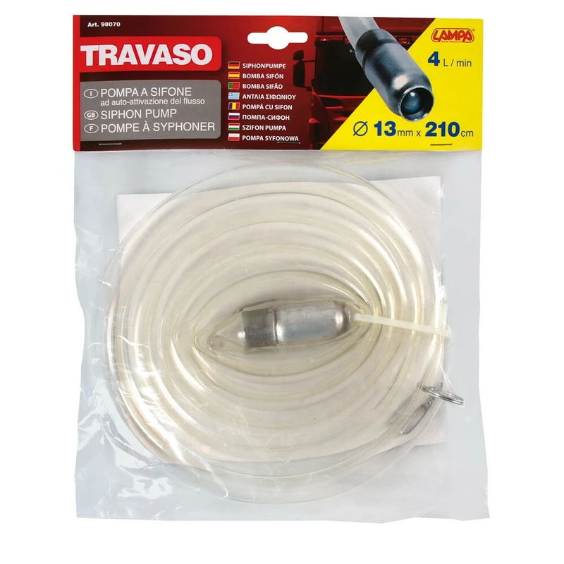 Pompa Travaso a sifone automatica - S - Ø 14 mm 210 cm