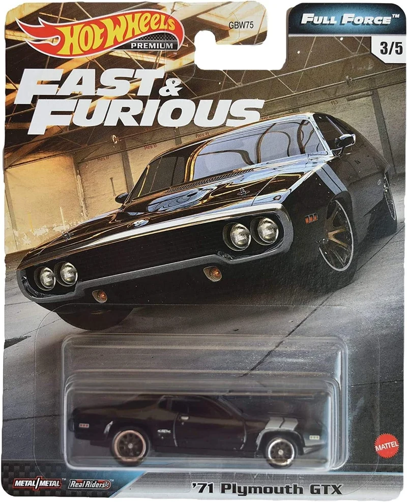 Plymouth GTX 1971 "Fast & Furious" Black 1:64