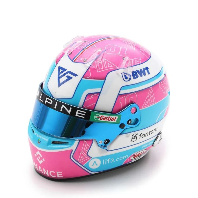 Pierre Gasly Casco Bell Helmet F1 2023 BWT Alpine F1 Team Miami GP 1:5