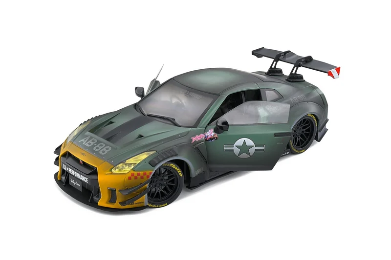 Nissan GT-R R35 2022 Liberty Walk Army Body Kit 1:18
