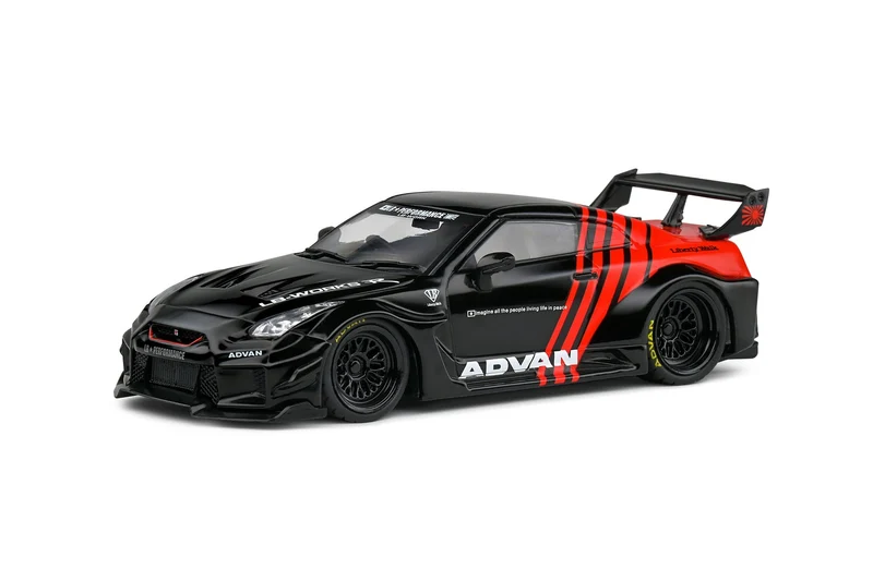 Nissan GT-R (R35) Liberty Walk Body Kit 2020 Black - Red 1:43