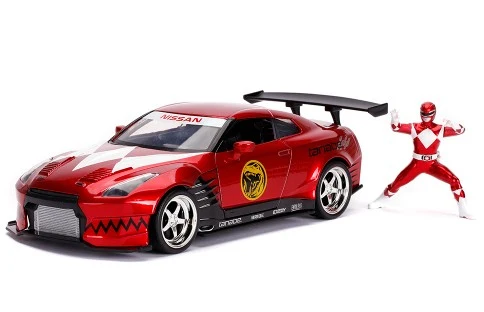 Nissan GT R (R35) 2009 Candy Red with Red Ranger 1:24