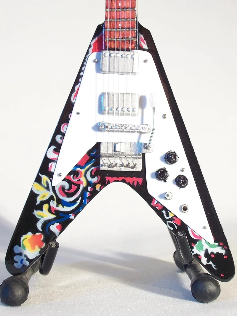 Mini Guitar Jimi Hendrix Psychedelic Fly 26cm h