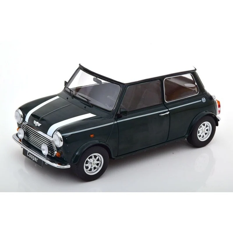 Mini Cooper 1992 LHD Dark Green White 1:12
