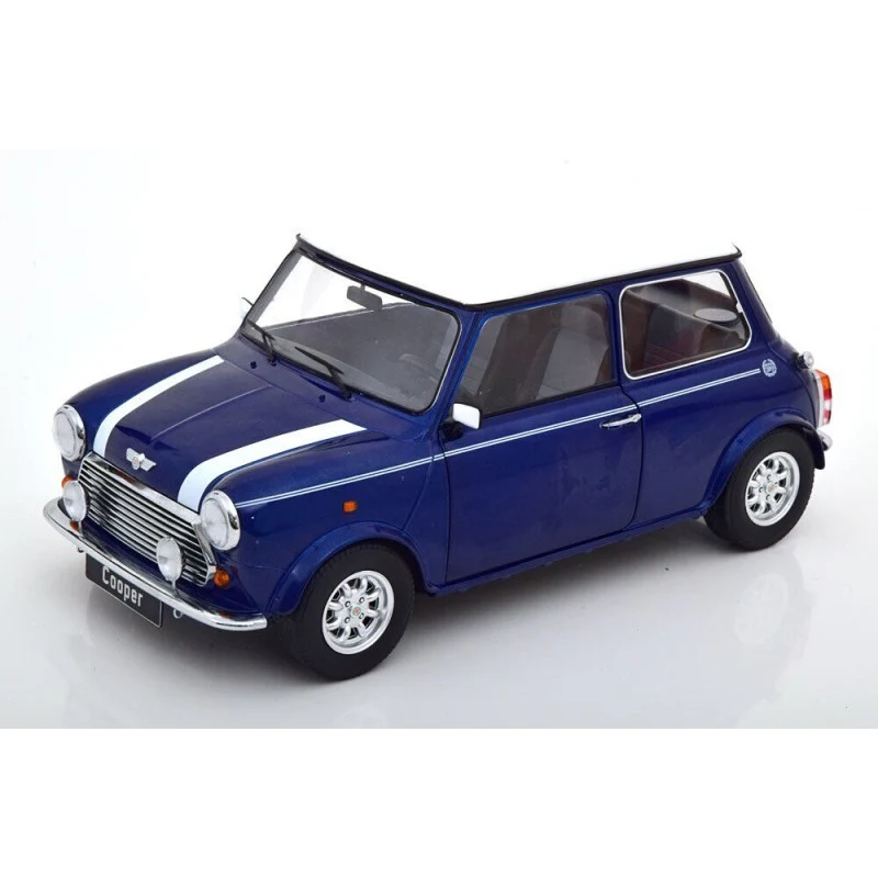 Mini Cooper 1992 LHD Blue Metallic - White 1:12