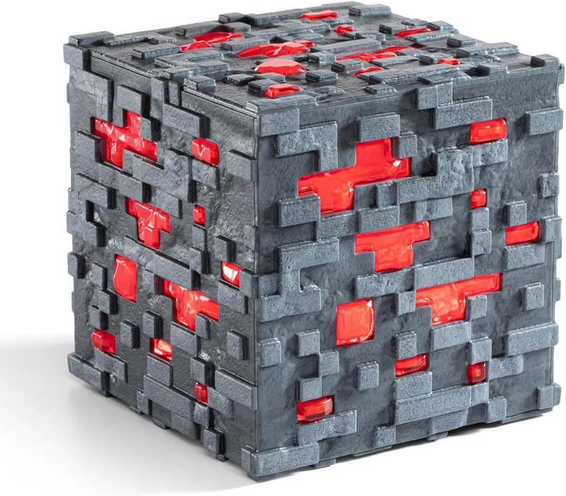 Minecraft Illuminating RedStone Ore Cube 10x10x10cm