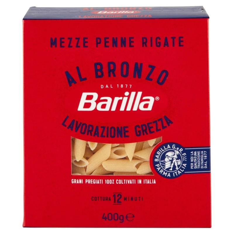 Mezze Penne Rigate Barilla al Bronzo 400gr