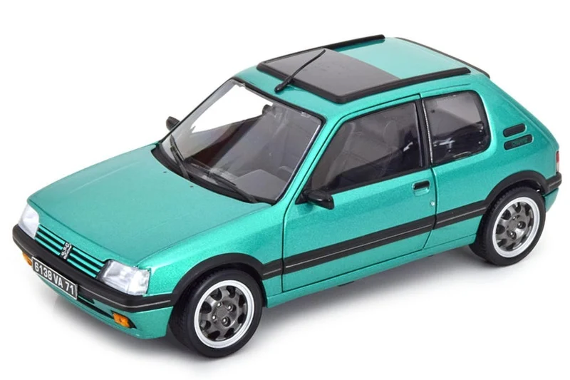 Peugeot 205 GTi 1.9 Griffe 1991 Green Metallic con tettuccio 1:18