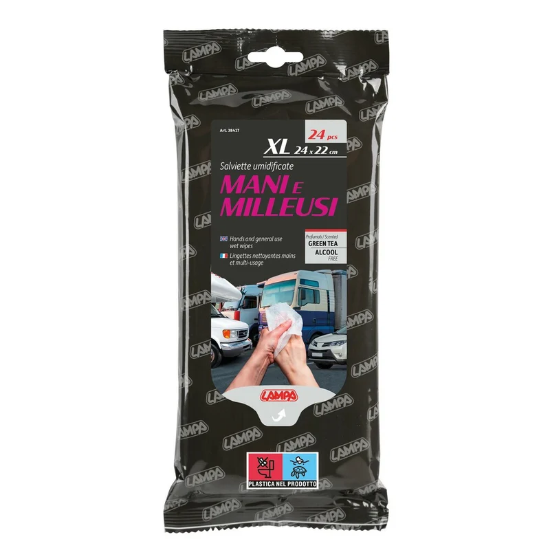 Panni umidificati 24pz Mani e Milleusi 24x22cm