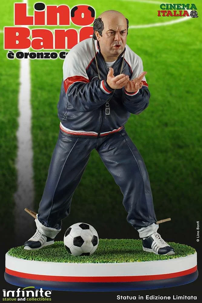 Oronzo Canà "L'Allenatore nel Pallone" 1984 Lino Banfi Old&Rare Resin Statue 25cm-h