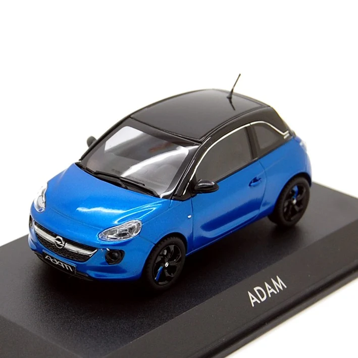 Opel Adam 2018 arden blue - onyx black 1:43