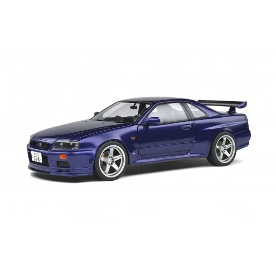 Nissan Skyline GT-R (R34) 1990 violet (midnight purple) 1:18