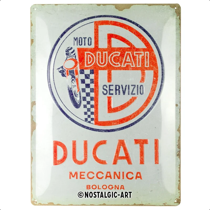 Metal Tac Signs 3D "Ducati Servizio Meccanica" 30*40cm