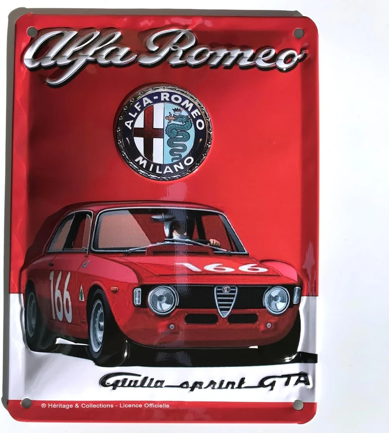 Metal Tac Signs 3D "Alfa Romeo Giulia Sprint GTA" 15*20cm