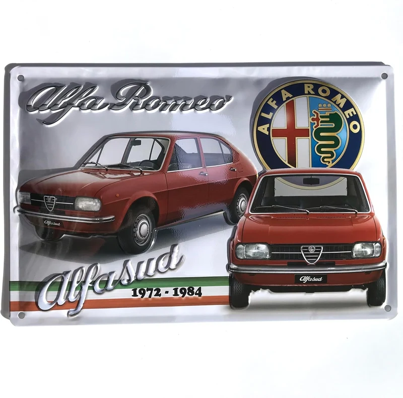 Metal Tac Signs 3D "Alfa Romeo AlfaSud" 30*20cm