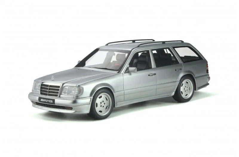 Mercedes-Benz S124 E36 AMG 1995 Brilliant Silver 1:18