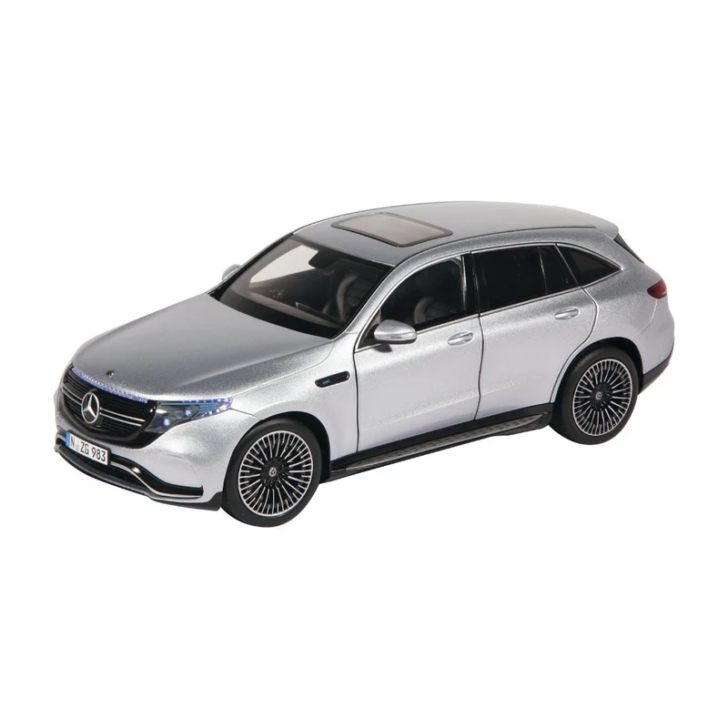 Mercedes-Benz EQC 2020 Silver with Light 1:18