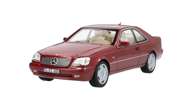Mercedes-Benz CL 600 1994 (C140) Almandine Red Metal 1:18