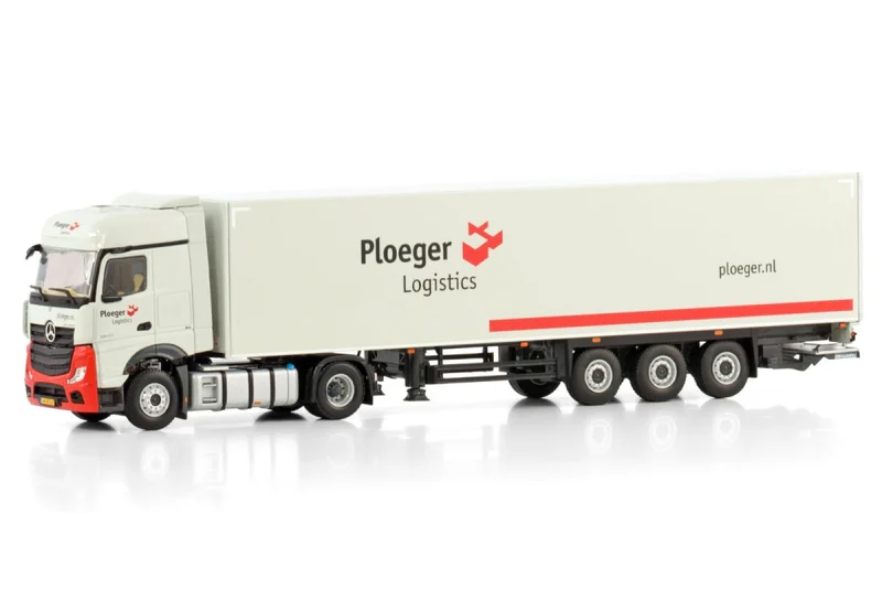 Mercedes-Benz Actros MP5 Big Space 4x2 "Ploeger Logistics" Box Trailer 3 assi (NL) 1:50